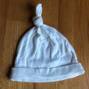 NWOT 100% cotton Toddler "sleep cap" white